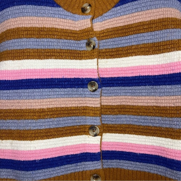 MADEWELL Striped Springview Cardigan Sweater in Coziest Yarn Size XS - Picture 5 of 12